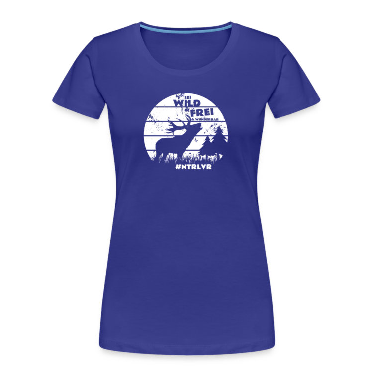 Frauen Premium Bio T-Shirt mit "Sei wild & frei & wunderbar" Aufdruck – Bild 3