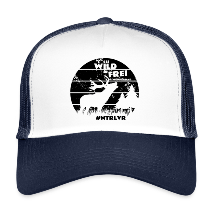Trucker Cap mit "Sei wild & frei & wunderbar" Aufdruck – Bild 2