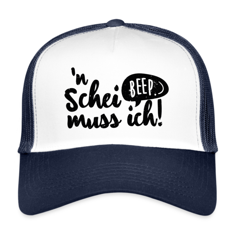 Trucker Cap mit “`n Scheiß muss ich!” Aufdruck. – Bild 2