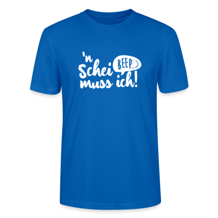Männer Bio-T-Shirt mit "`n Schei... muss ich!” Aufdruck. – Bild 5