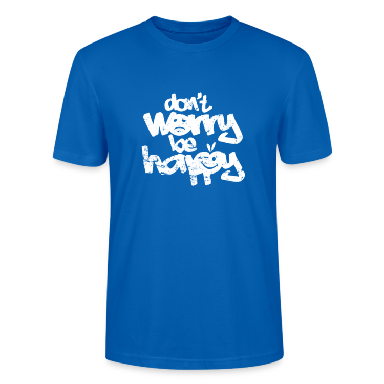 Frauen Bio-T-Shirt mit "don't worry be happy" Aufdruck – Bild 5